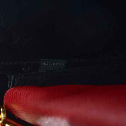 Prada Saffiano Cuir Medium Double Bag Fuoco Black 2 of 10