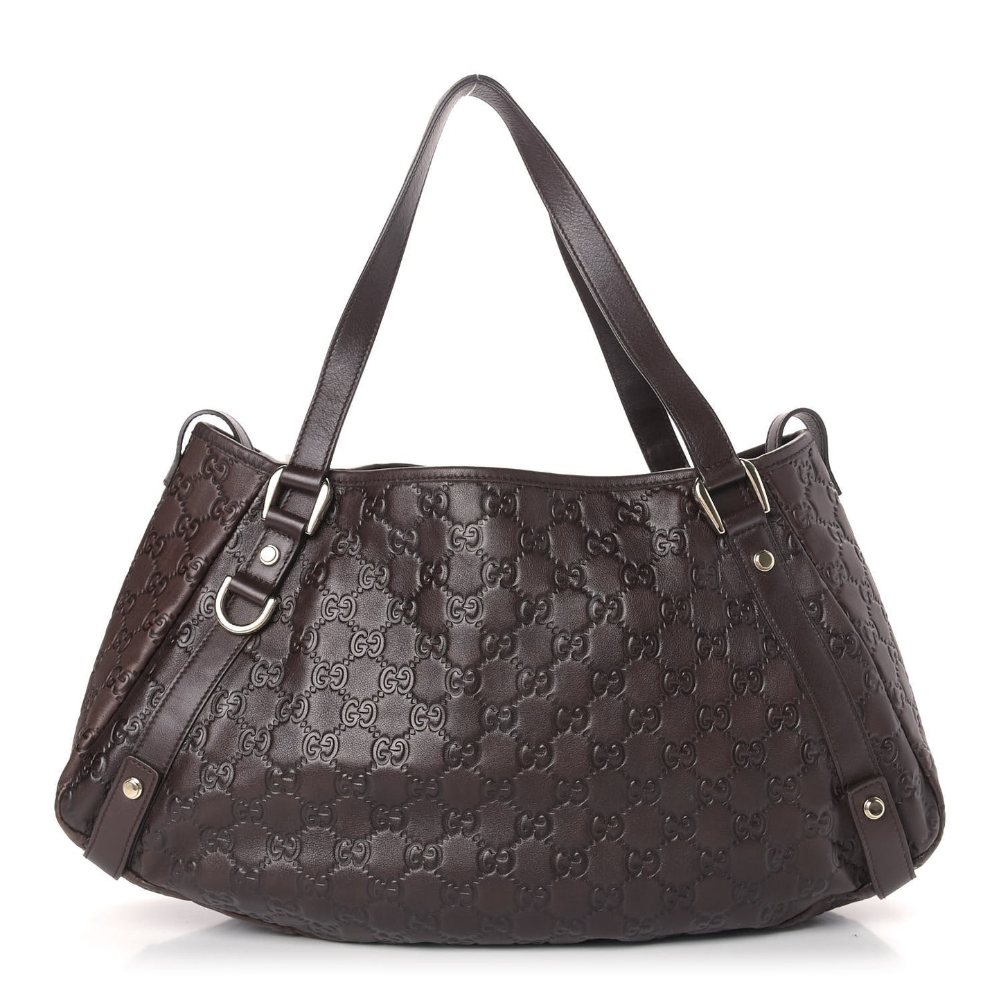 Guccissima Medium Abbey Shoulder Bag Chocolate