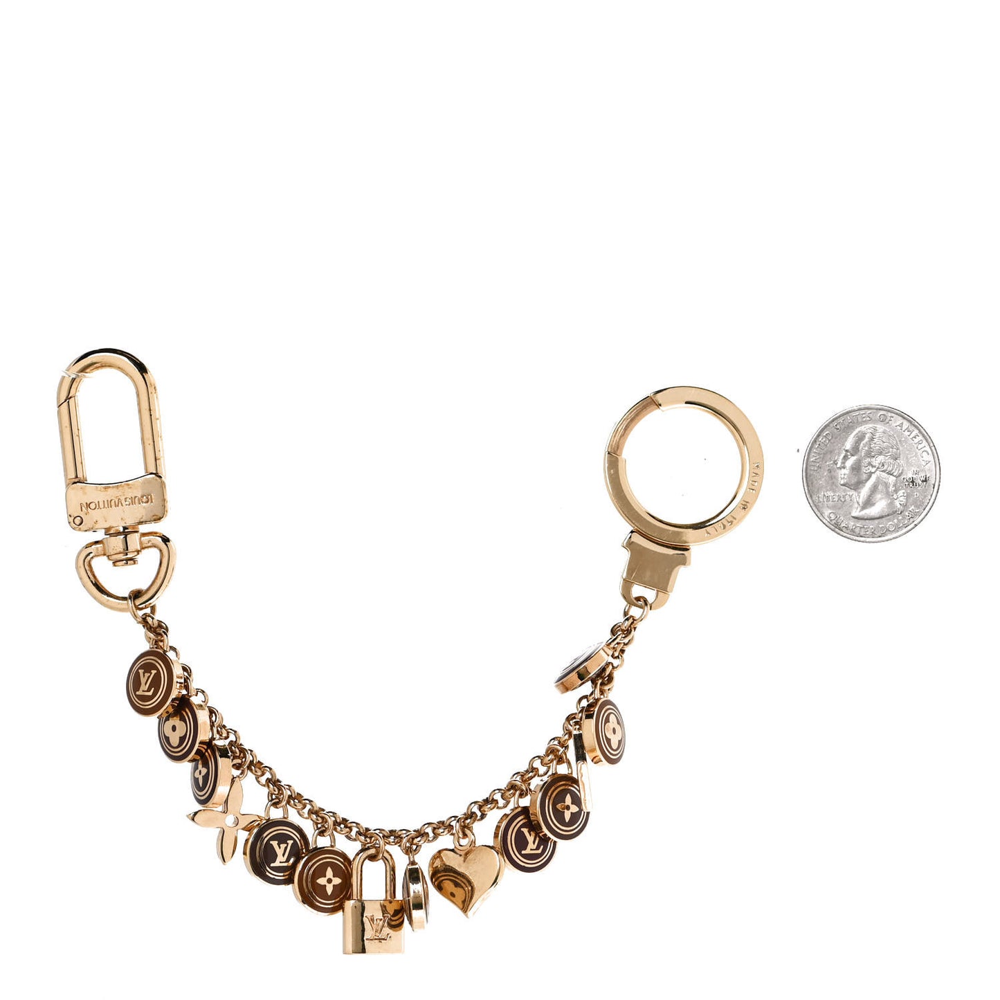 Pastilles Key Chain Bag Charm Brown