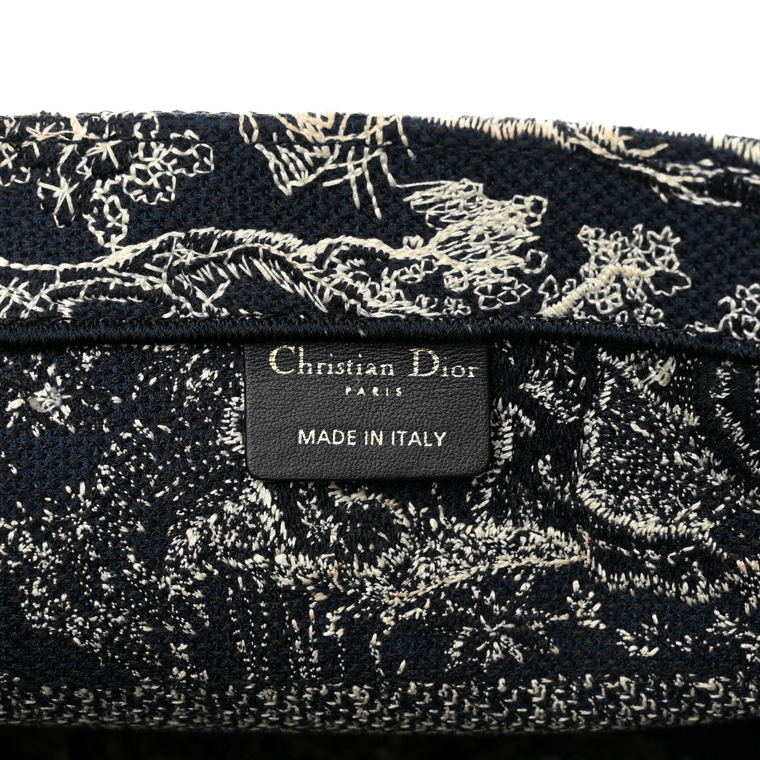 Christian Dior Canvas Embroidered Medium Dioriviera Toile De Jouy Reverse Book Tote Blue 6 of 10