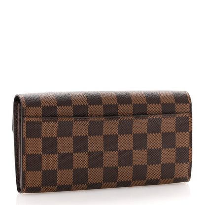 Louis Vuitton Damier Ebene Sarah Wallet NM 3 of 10