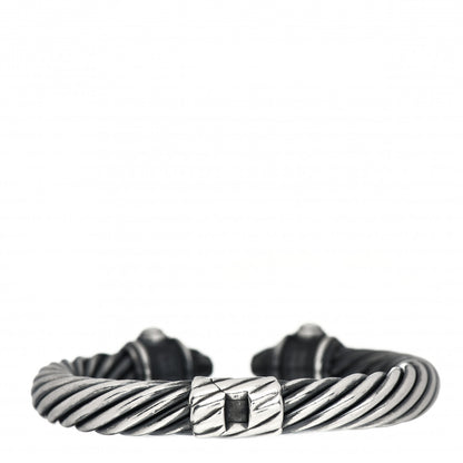 David Yurman Darkened Sterling Silver 10mm Renaissance Cable Bracelet 3 of 4