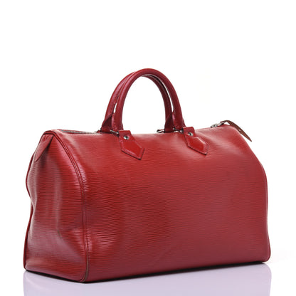 Louis Vuitton Epi Speedy 30 Rouge 3 of 24