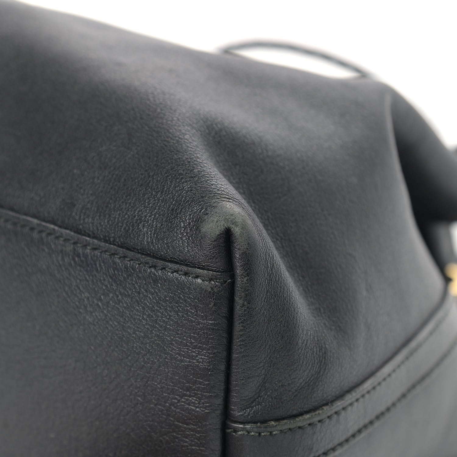 Gucci Calfskin Medium Braided Handle Gifford Tote Black 10 of 14