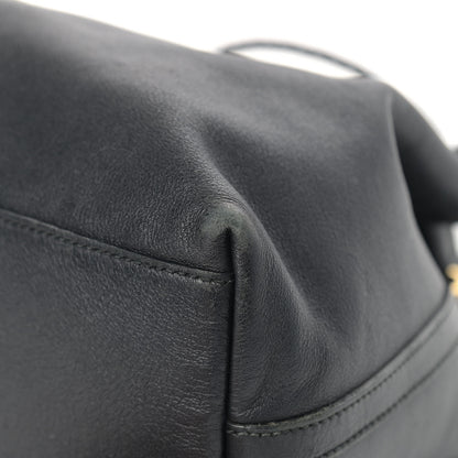 Gucci Calfskin Medium Braided Handle Gifford Tote Black 10 of 14