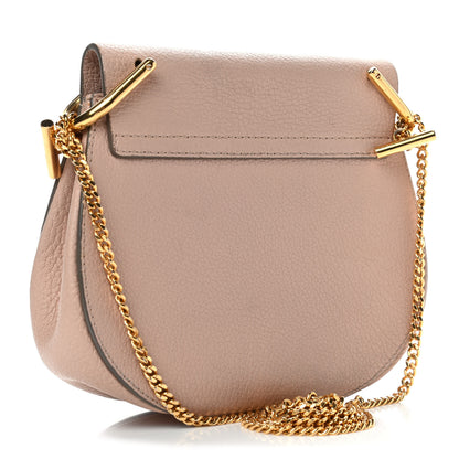 Chloe Grained Lambskin Mini Drew Shoulder Bag Biscotti Beige 2 of 6