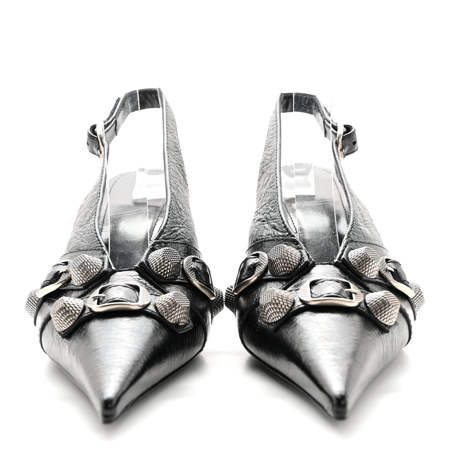 Agneau Arena Cagole 70mm Slingback Pumps 36 Black