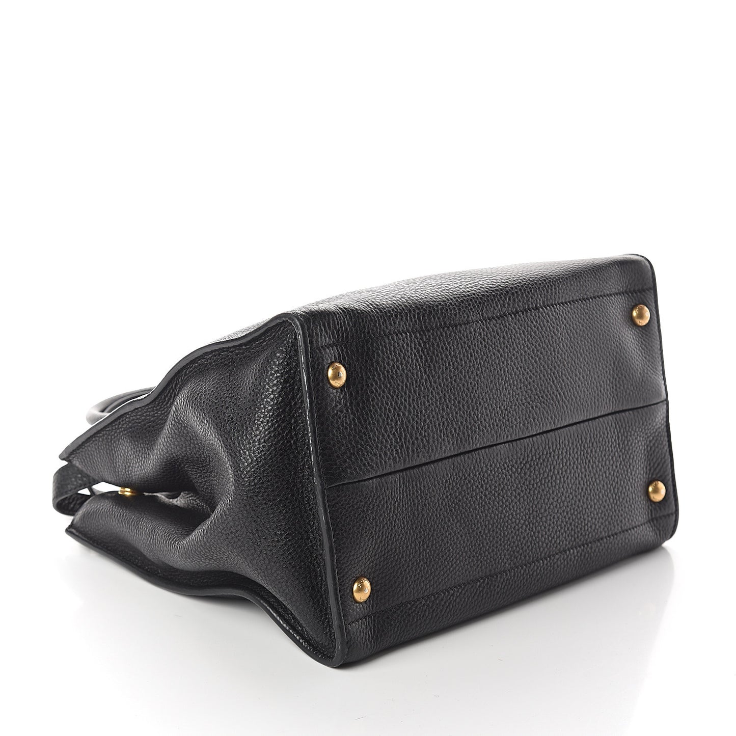 Vitello Daino Tote Black
