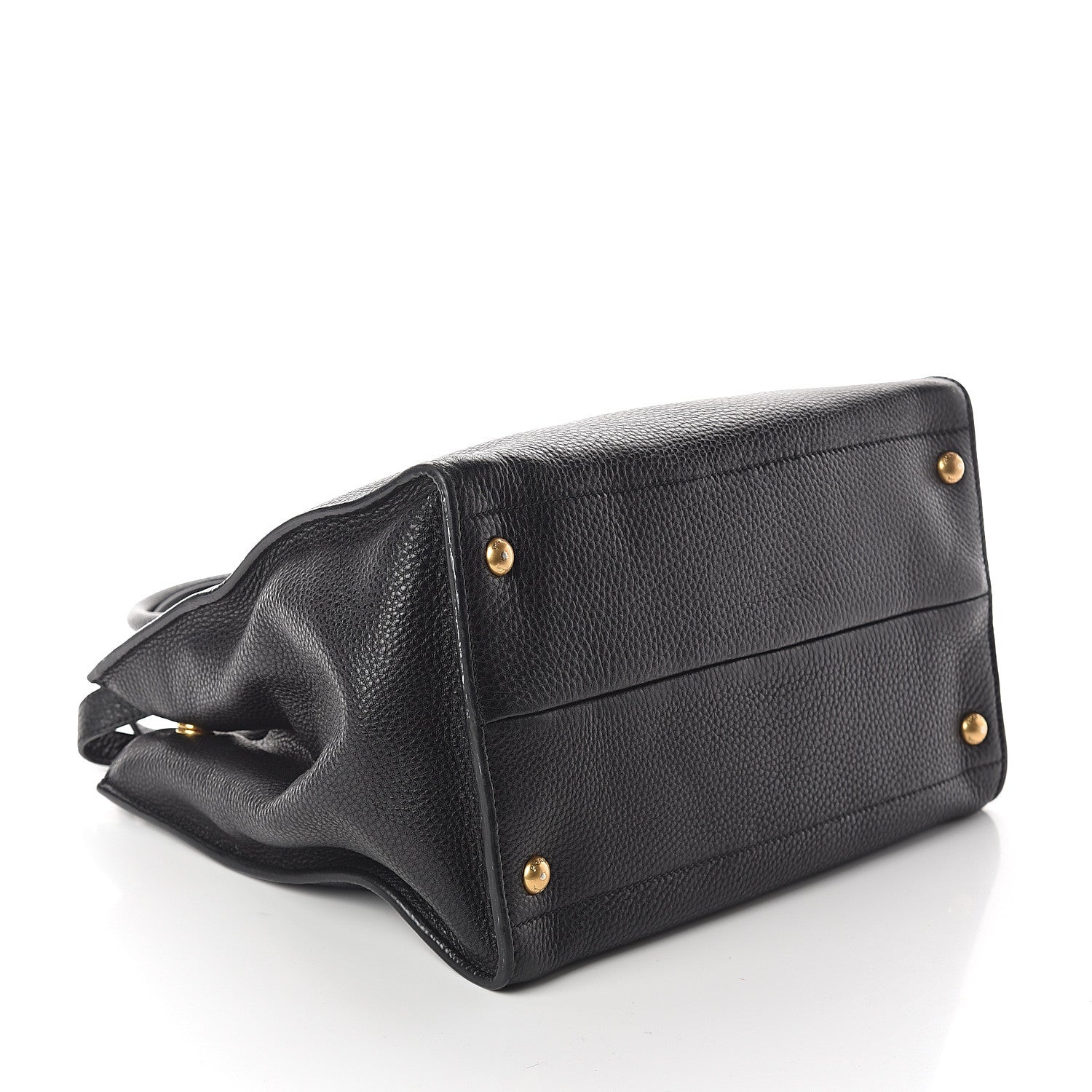 Prada Vitello Daino Tote Black 3 of 8