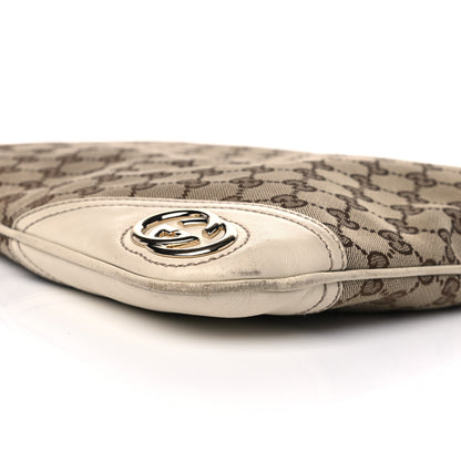 Gucci Monogram Medium New Britt Hobo Off White 6 of 14