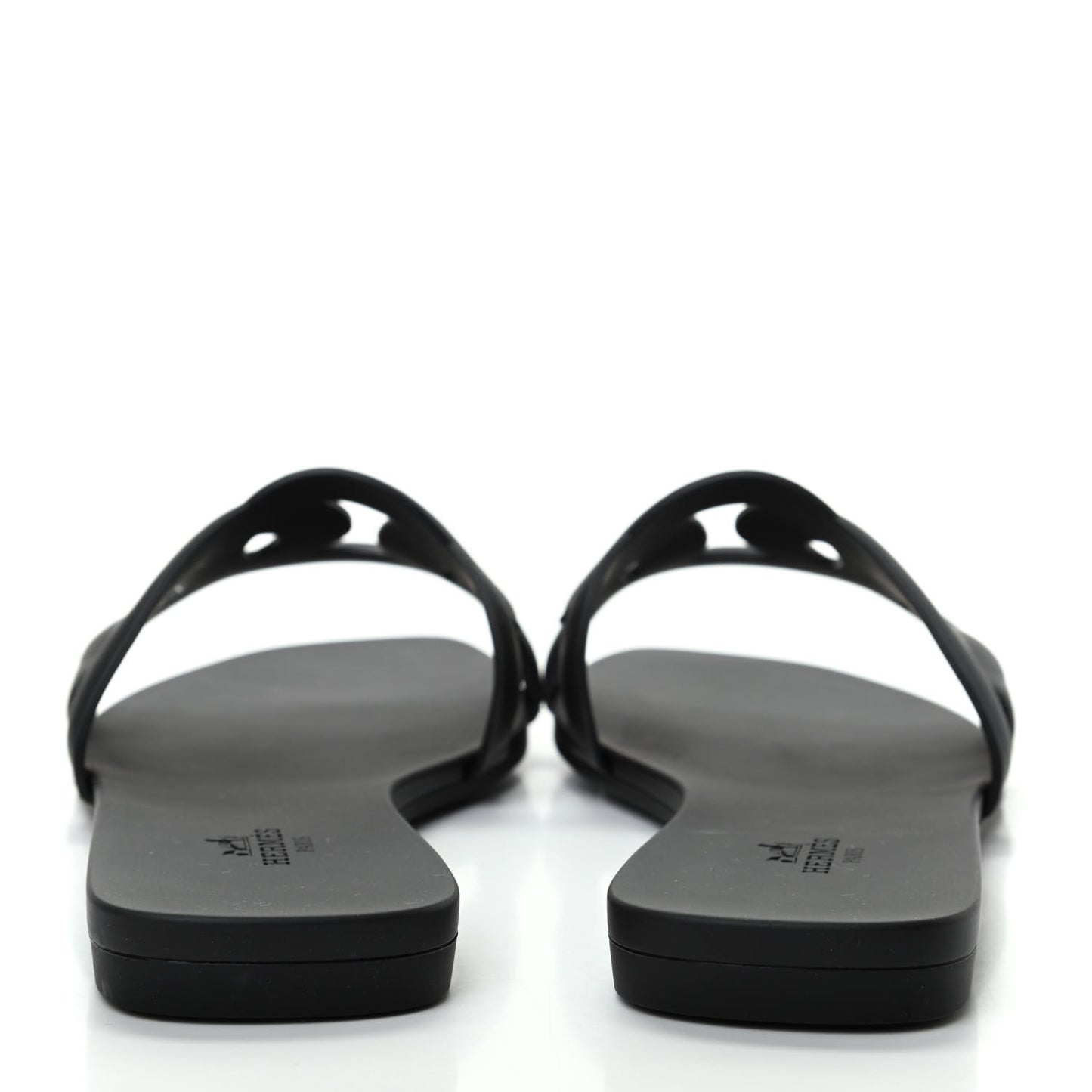 Rubber Aloha Sandals 38 Black