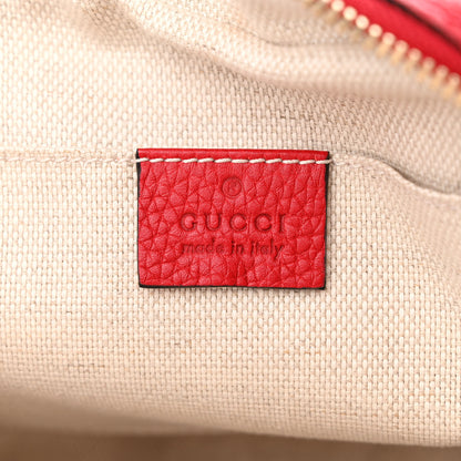Gucci Pebbled Calfskin Small Soho Disco Bag Tabasco Red 6 of 11