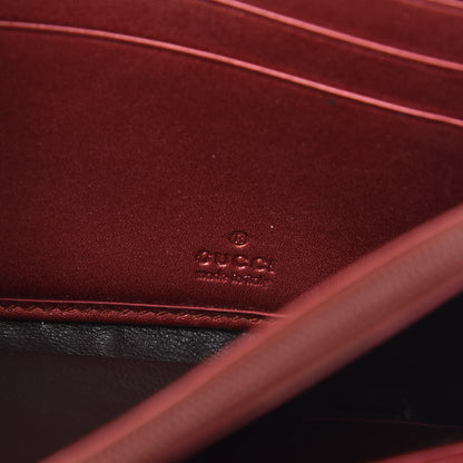 Gucci Guccissima Lovely Heart Continental Wallet Red 6 of 10
