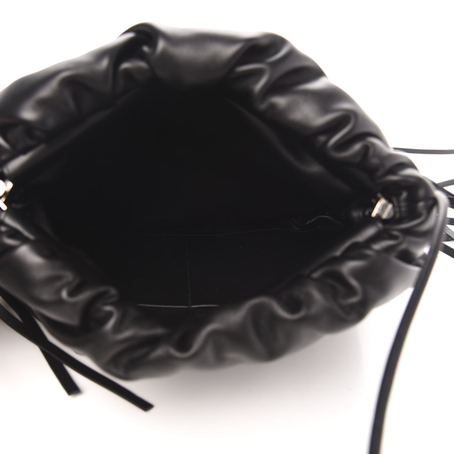 Nappa The Fringe Pouch Shoulder Bag Black