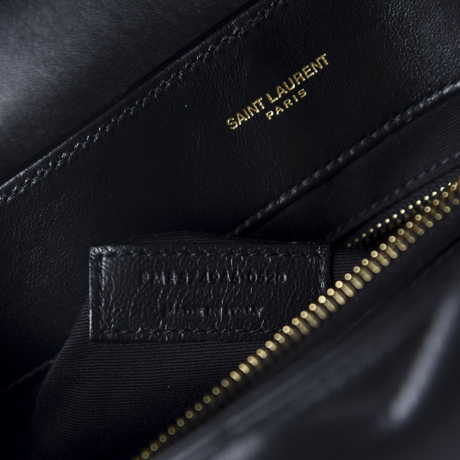 Saint Laurent Calfskin Y Quilted Monogram Medium Loulou Chain Satchel Black 10 of 11
