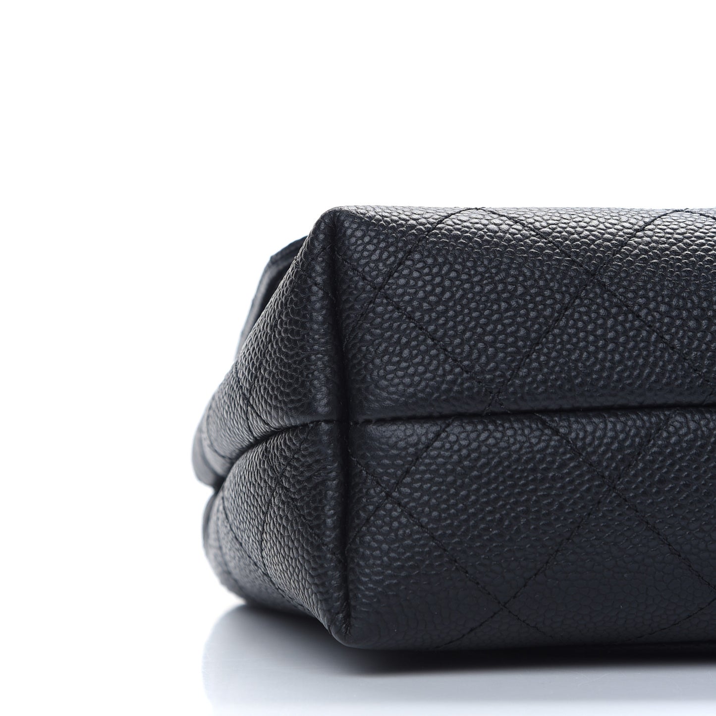 Caviar Quilted Small City Walk Flap Black