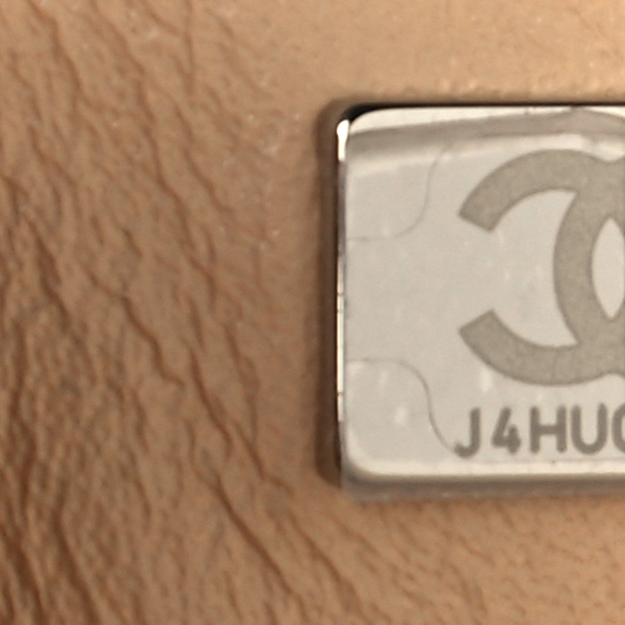 Caviar Quilted Small Double Flap Beige