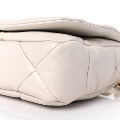 Prada Nappa Metal Quilted Small Patchwork System Flap Bag White 7 of 8