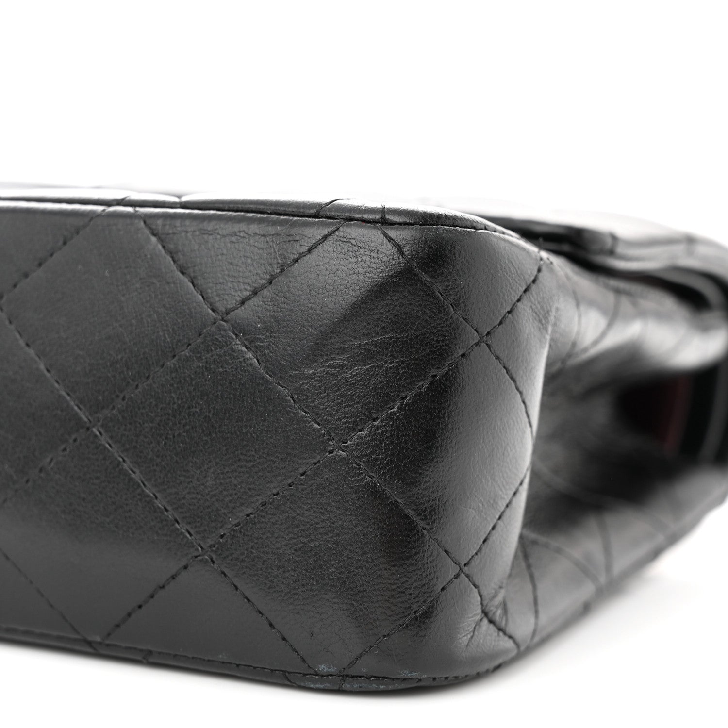 Chanel Lambskin Quilted Medium Double Flap Black 10 of 13