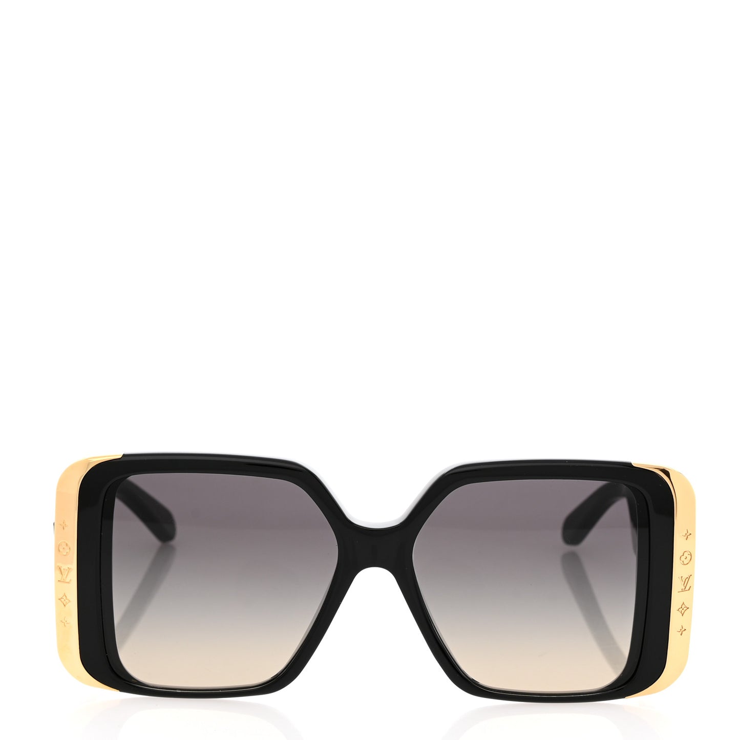 Acetate LV Moon Square Sunglasses Z1664E Black