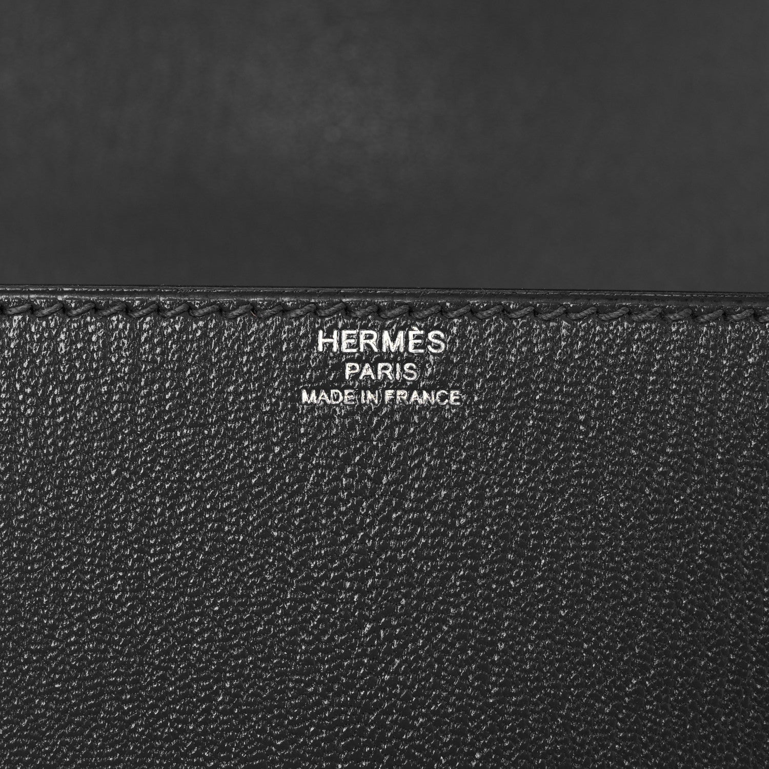 Hermes Chevre Mysore Enamel Cinhetic Boxy Top Handle Bag Deep Bleu 6 of 13