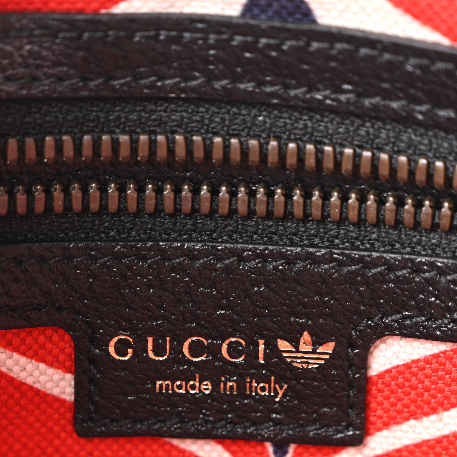 Gucci X ADIDAS Textured Dollar Calfskin Belt Bag Black 6 of 10