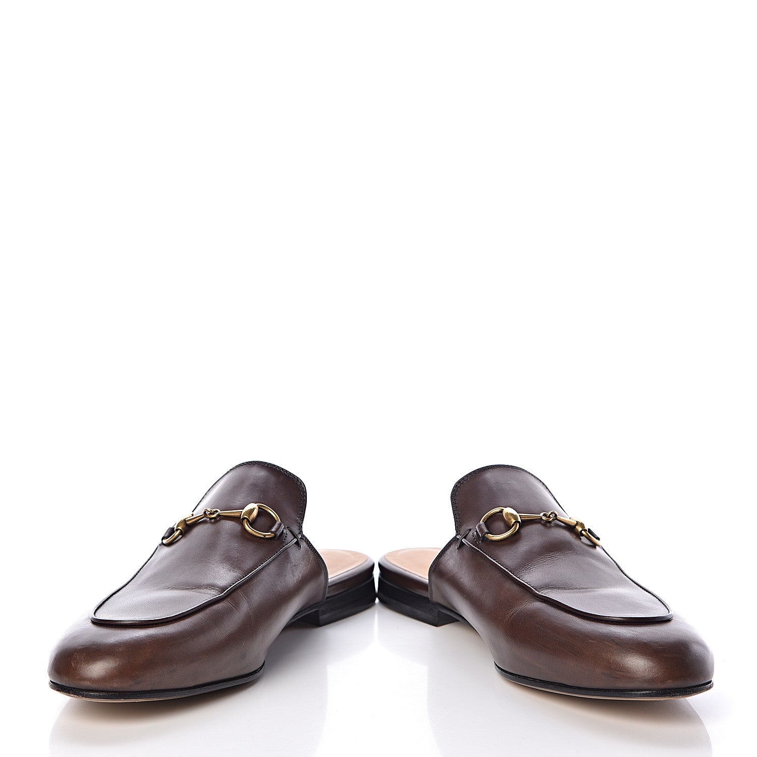 Gucci Calfskin Womens Princetown Slippers 39 Fondente Brown 5 of 15