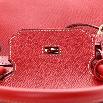 Hermes Epsom Candy Birkin 35 Rouge Casaque Bleu Thalassa 16 of 22