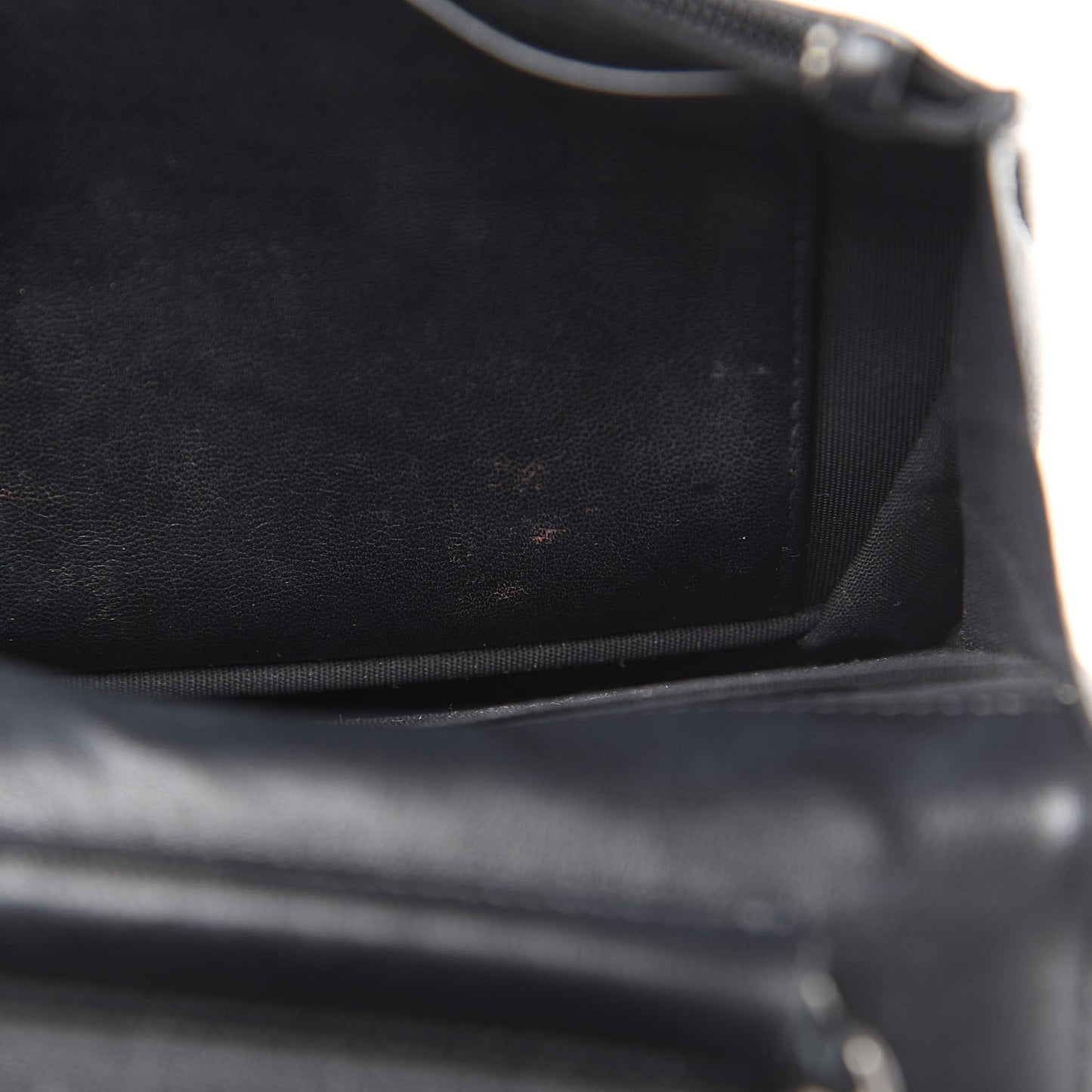 Lambskin Quilted Boy Wallet On Chain WOC Black
