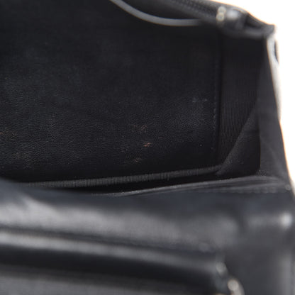 Chanel Lambskin Quilted Boy Wallet On Chain WOC Black 18 of 18