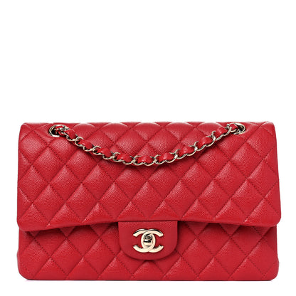 Chanel Caviar Quilted Medium Double Flap Red 1 of 12
