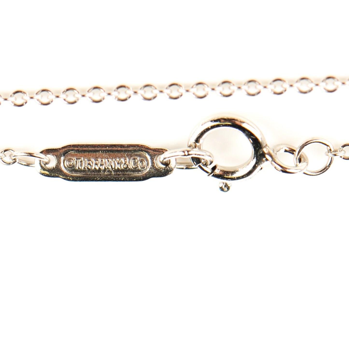 Platinum Diamond Heart Key Pendant Necklace