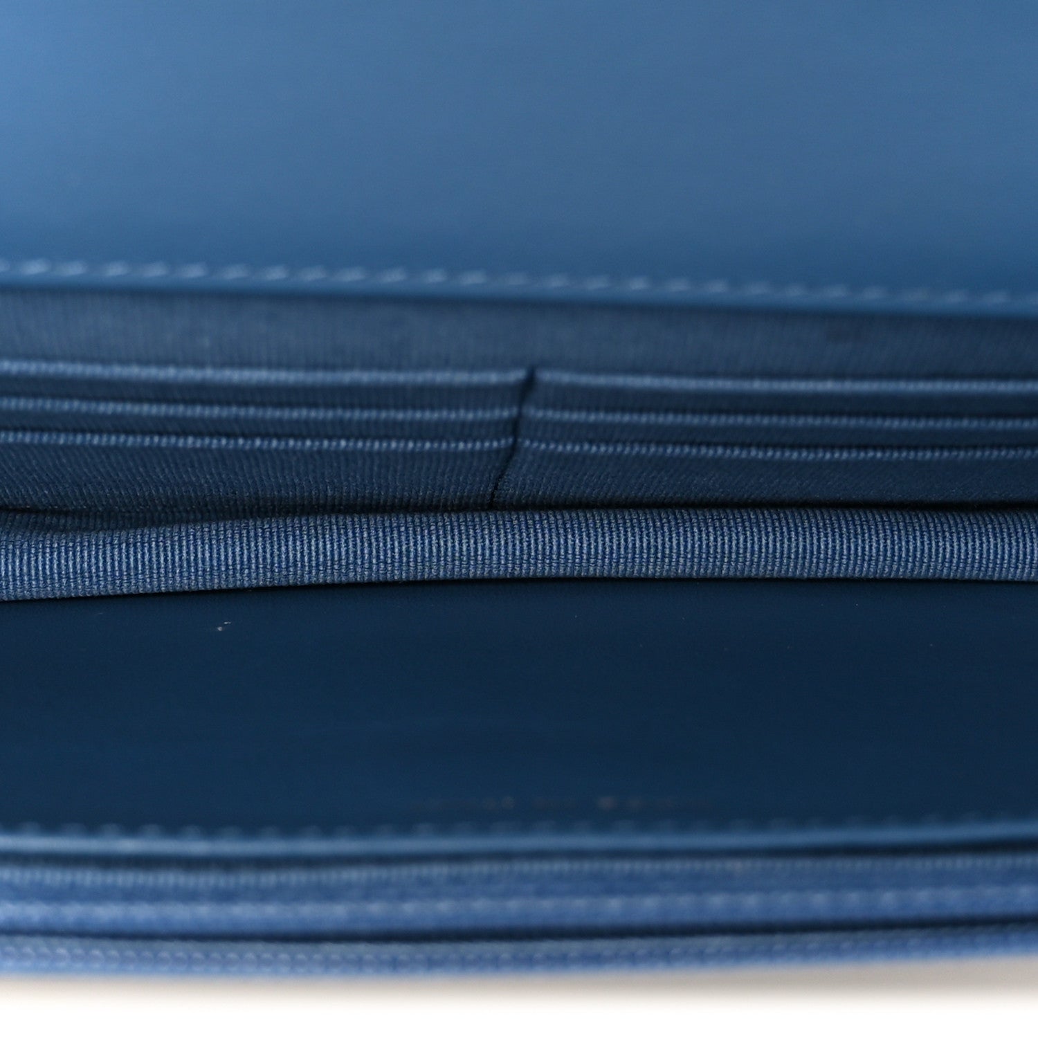 Chanel Denim Quilted Chanel 19 Wallet On Chain WOC Blue 5 of 12