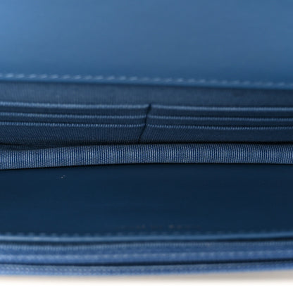 Chanel Denim Quilted Chanel 19 Wallet On Chain WOC Blue 5 of 12
