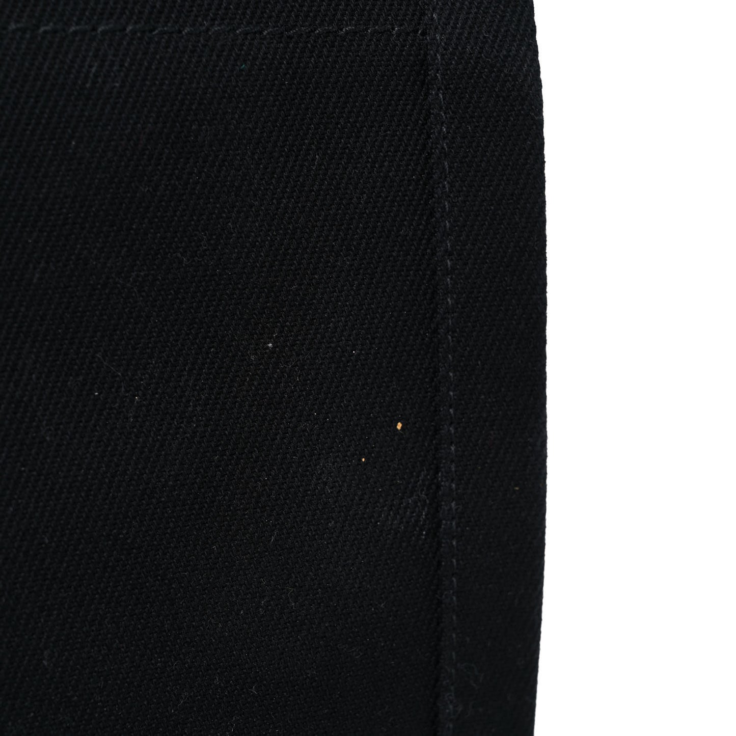 Linen Calfskin Rive Gauche Tote Black