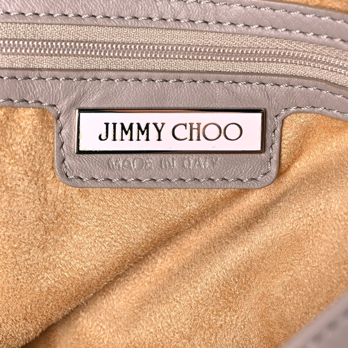 Nappa Snakeskin Trim Sky Hobo Beige