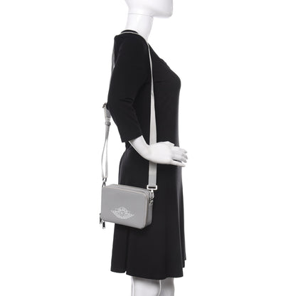 Christian Dior X AIR JORDAN Grained Calfskin Crossbody Grey 2 of 12