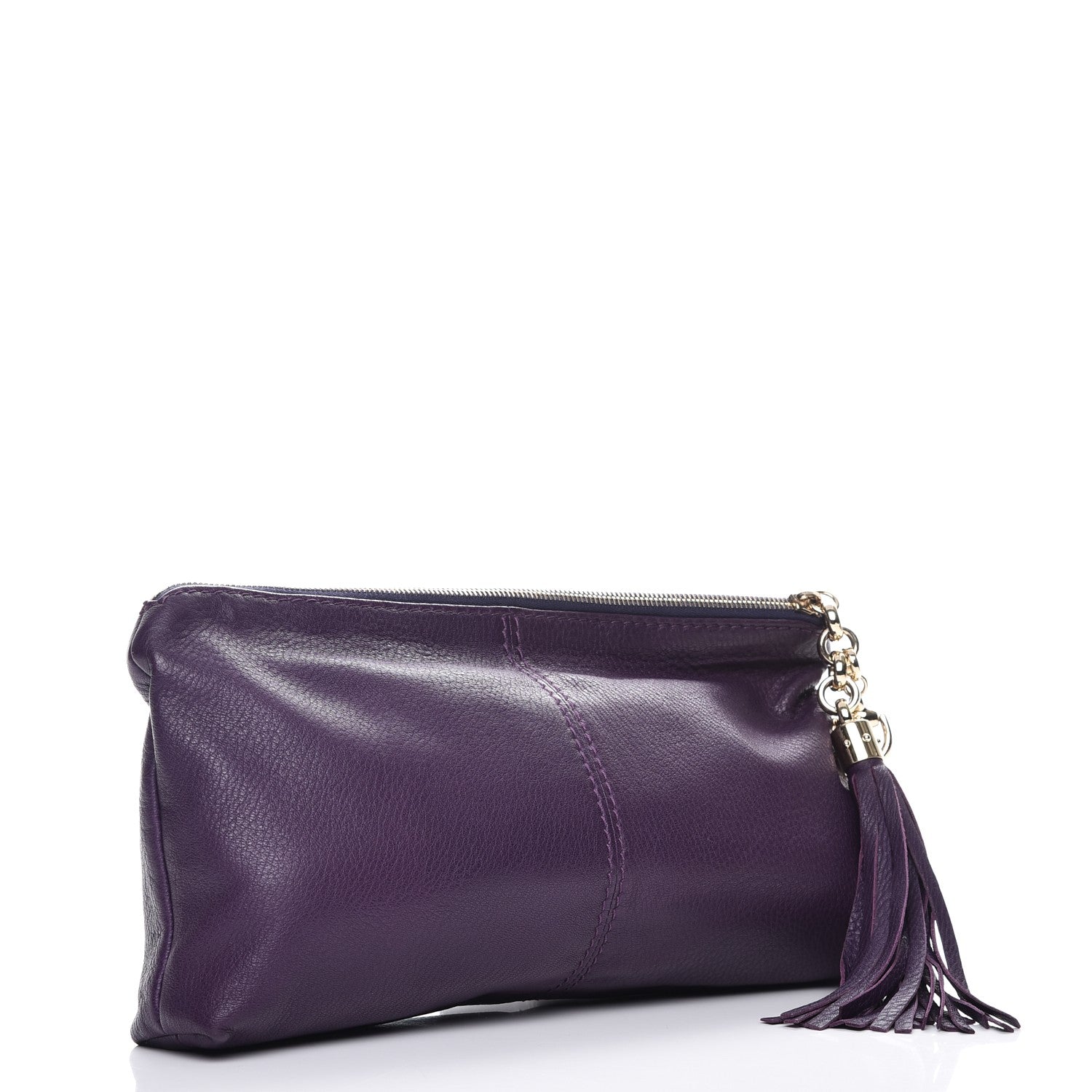 Gucci Deerskin Sienna Small Clutch Purple 3 of 7