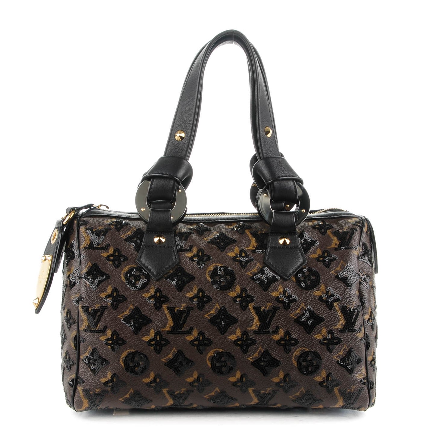 Monogram Sequins Eclipse Speedy 28 Black