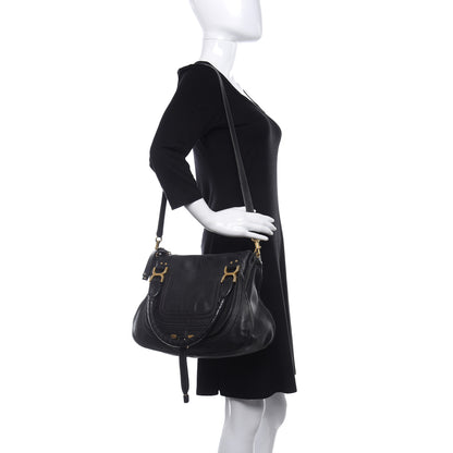 Chloe Calfskin Medium Marcie Satchel Black 2 of 17