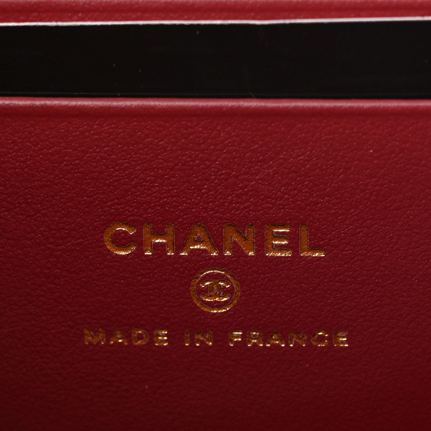 Chanel Caviar Chevron Quilted Top Handle Slim Vanity With Chain Black Burgundy 6 of 11