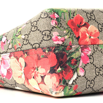 Gucci GG Supreme Monogram Blooms Medium Reversible Tote Beige Multicolor Dry Rose 10 of 11