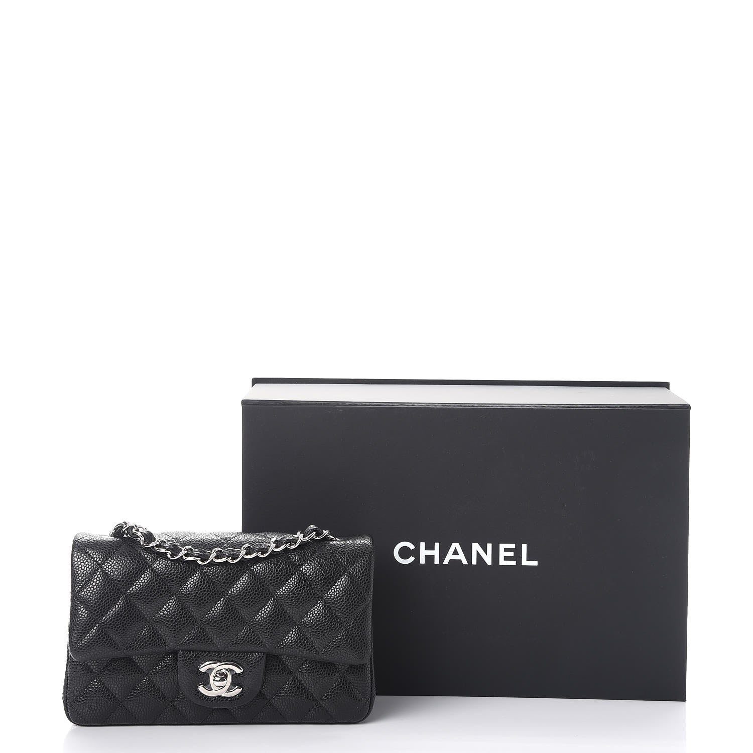 Chanel Caviar Quilted Mini Rectangular Flap Black 10 of 10