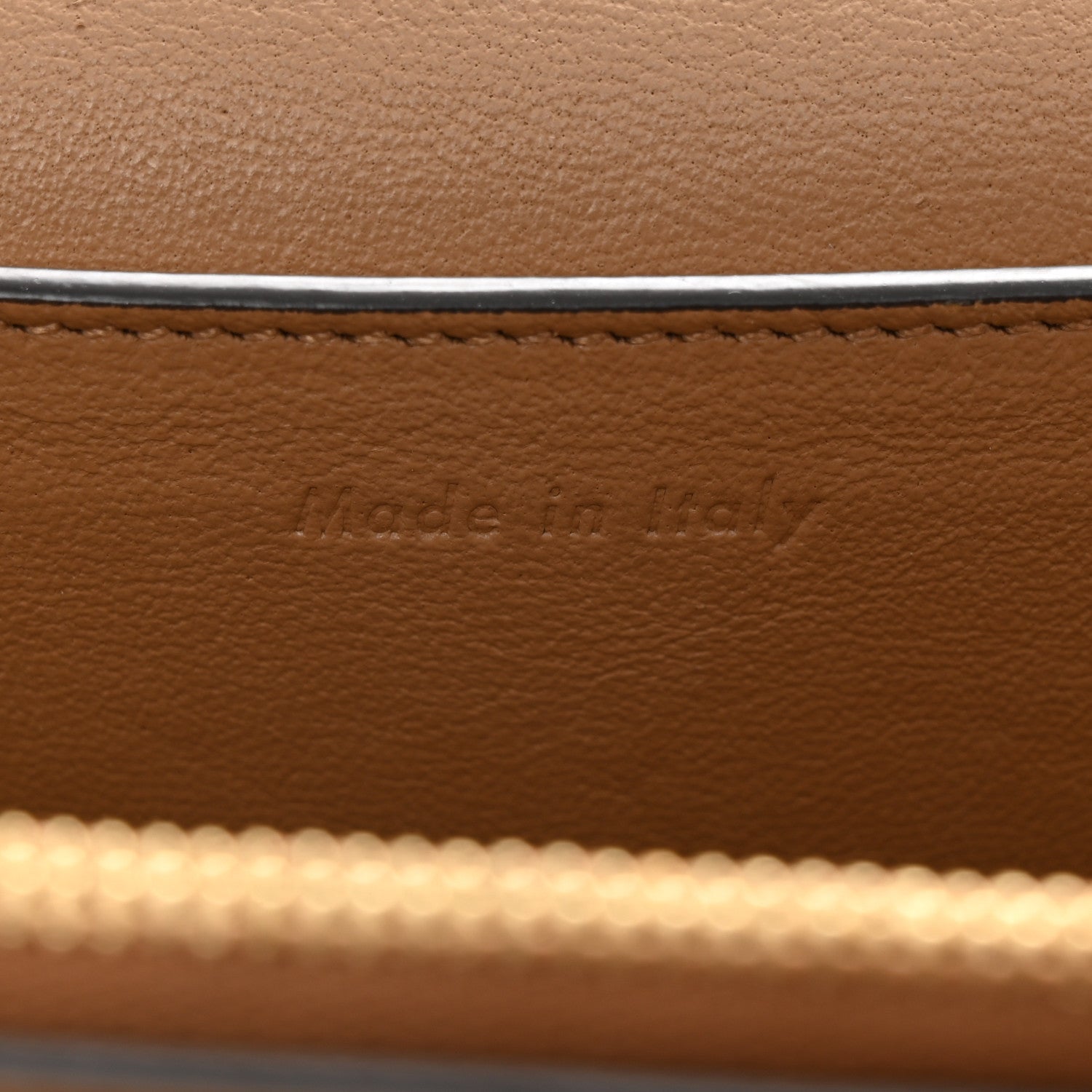 Celine Shiny Smooth Calfskin Medium Frame Shoulder Bag Tan Optic White 7 of 12