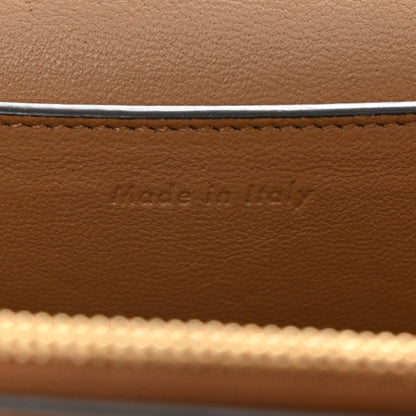 Celine Shiny Smooth Calfskin Medium Frame Shoulder Bag Tan Optic White 7 of 12