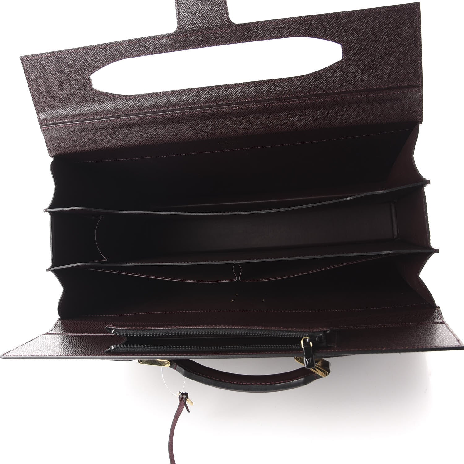 Louis Vuitton Taiga Pilot Case Oural Briefcase Acajou 4 of 10