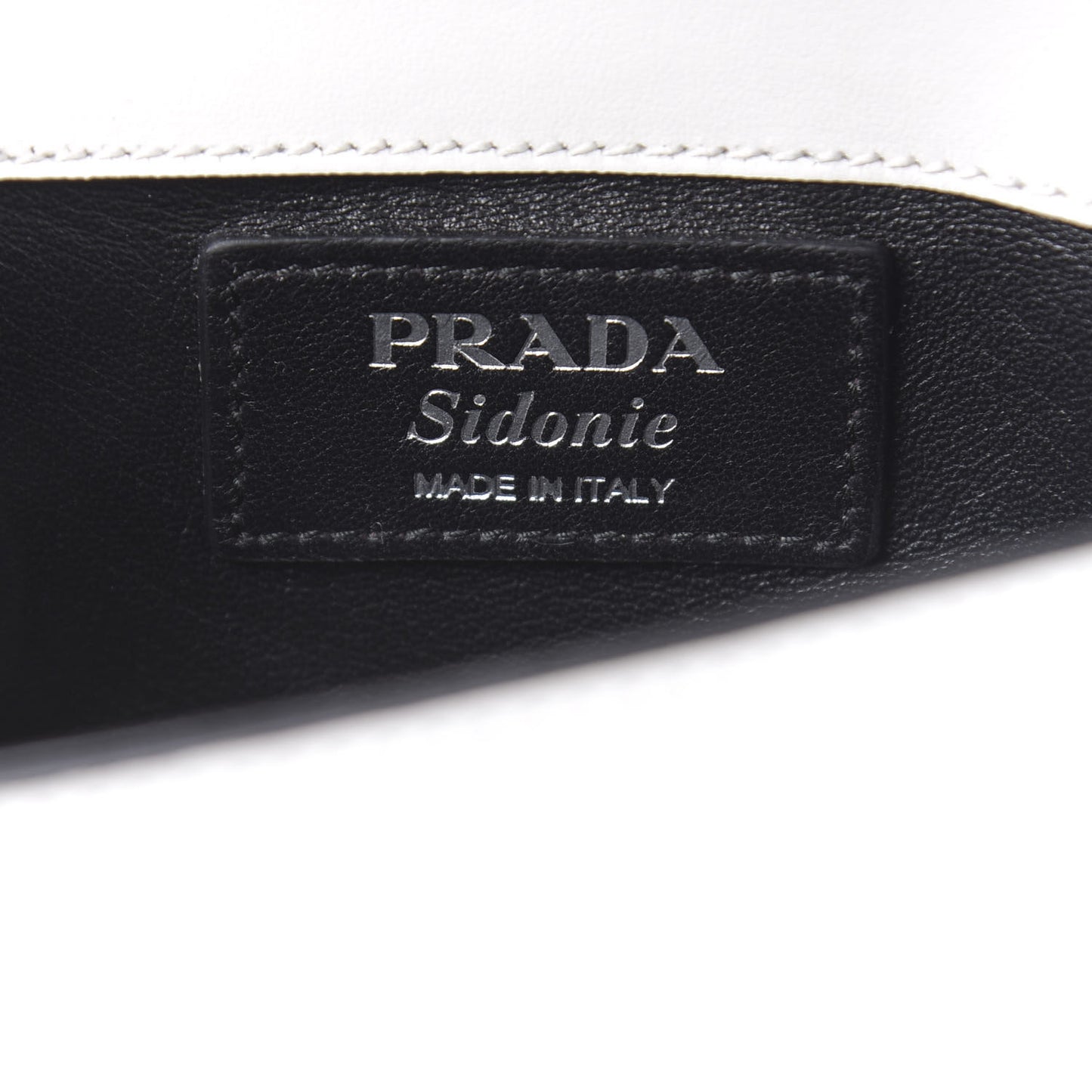 City Calfskin Sidonie Shoulder Bag White Black