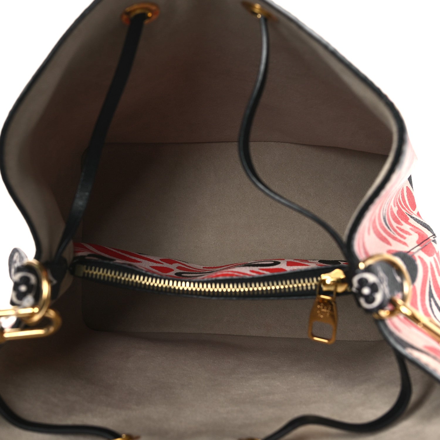 Louis Vuitton Monogram Giant Crafty NeoNoe MM Creme Rouge Black 5 of 9