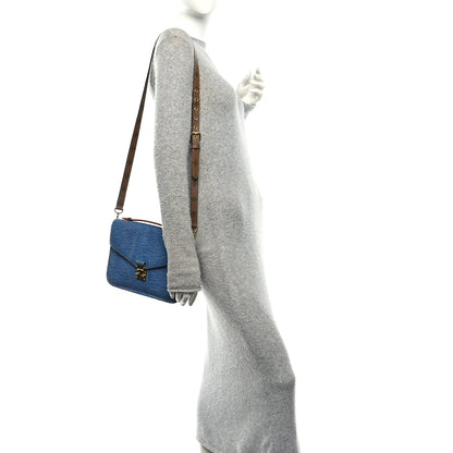 Louis Vuitton Epi Reverse Monogram Pochette Metis Denim Light 2 of 14