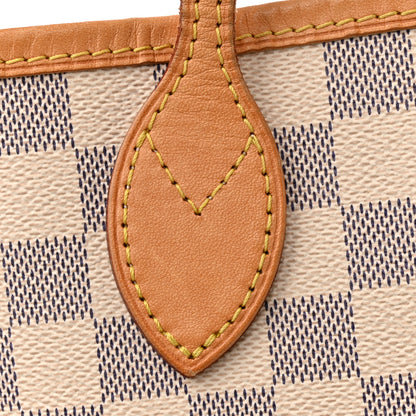 Louis Vuitton Damier Azur Neo Neverfull MM Rose Ballerine 12 of 16